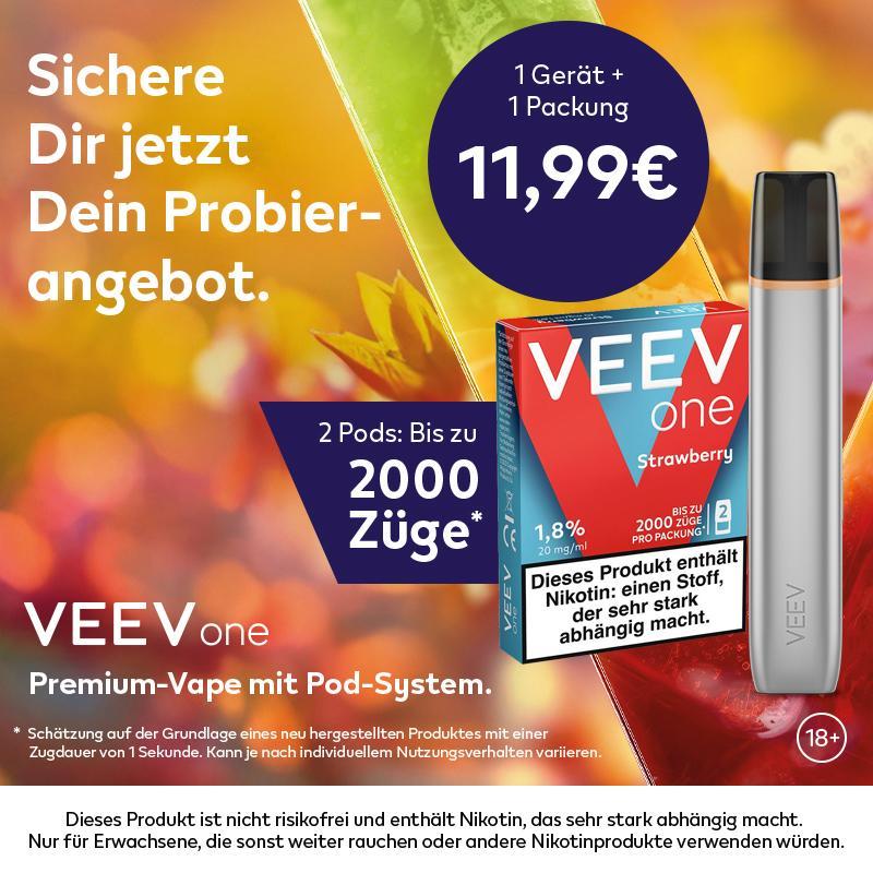 Veev Kit Grey + 1 VEEV One Pod Strawberry 20mg/ml