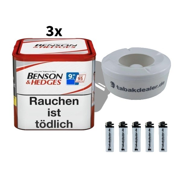 3x Benson & Hedges Tabak 38g