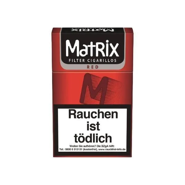 Matrix Red Filter Cigarillos 10 x 17 Zigarillos