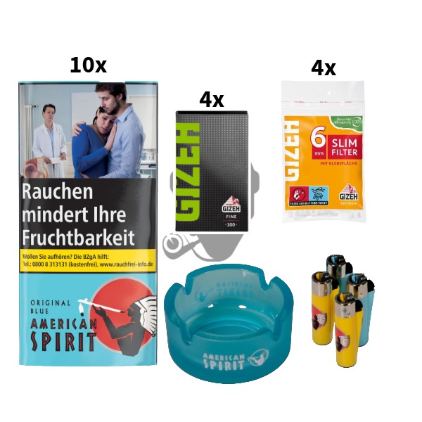 10x American Spirit Blue 30g 10x American Spirit Blue 30g