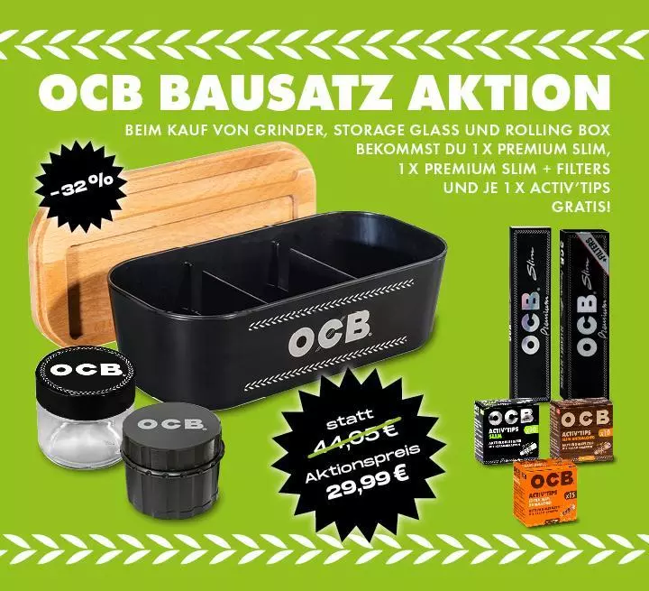 OCB Rolling Box - Aufbewahrungsbox mit Zubehör 1 Stück