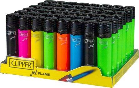 Clipper Jet Feuerzeug Shiny Color 48 Stück