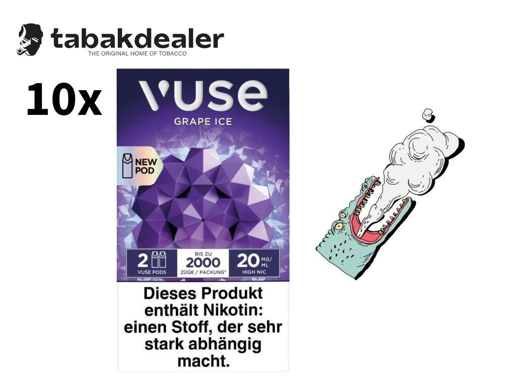 10x Vuse Pods Grape Ice 20mg 10 x 2 Pods