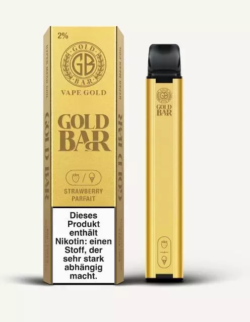 Gold Bar 600 Strawberry Parfait 20mg/ml Nikotin