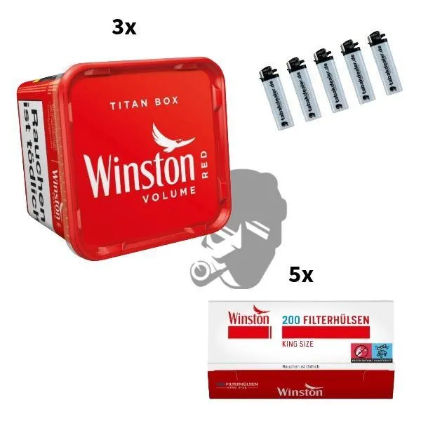 3x Winston Titan Red 260g