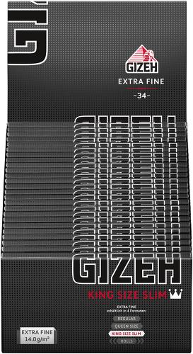 Gizeh Black King Size Extra Slim 50 x 34 Blättchen