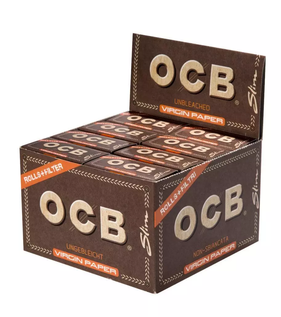 OCB Unbleached Rolls + Tips 16 Stück 