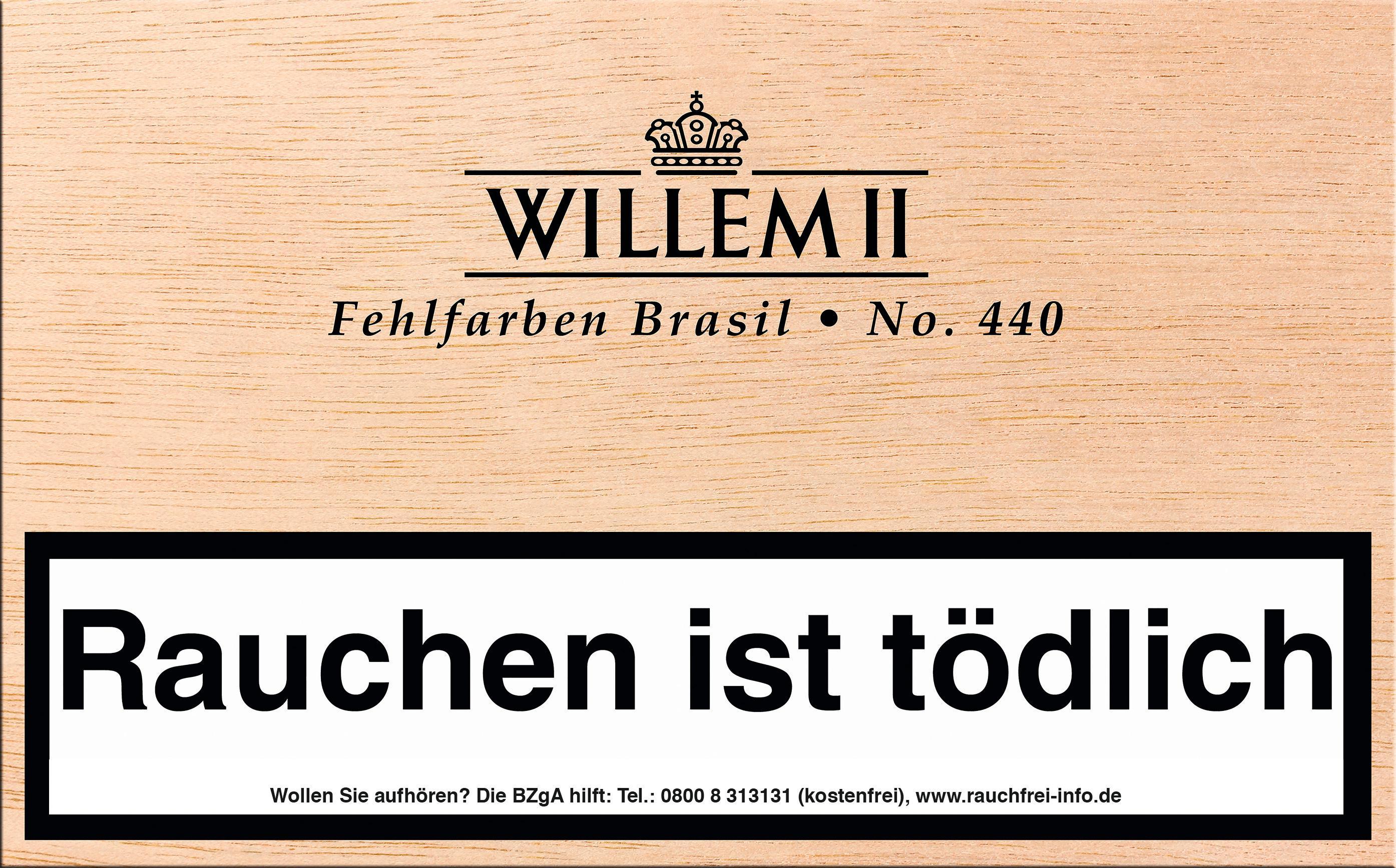 Willem II Fehlfarben Nr. 440 Brasil  1 x 50 Zigarillos