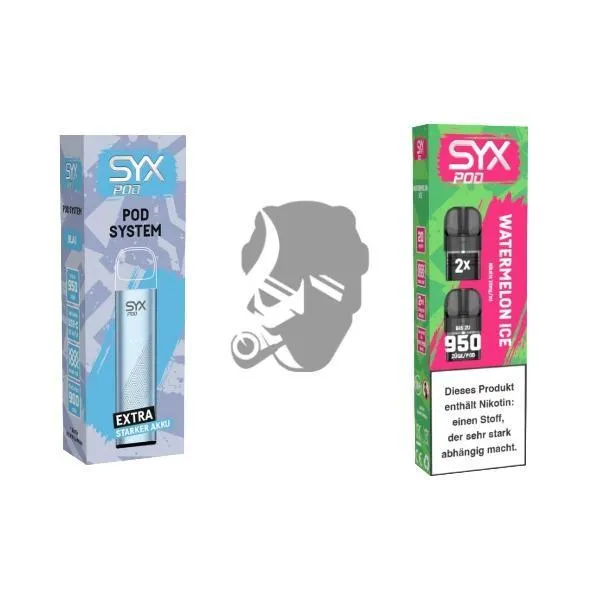 SYX Pod Blue + Cartridge Watermelon Ice