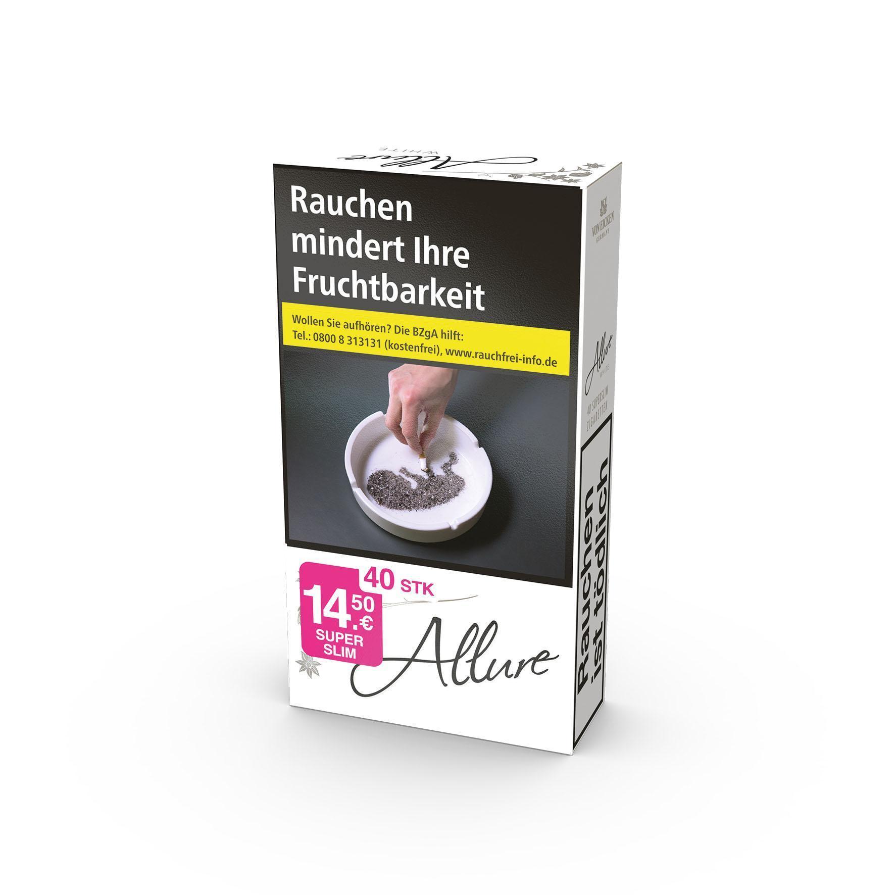 Allure White Superslims XXXL 100 10 x 40 Zigaretten