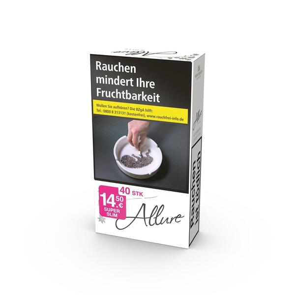 Allure White Superslims XXXL 100 10 x 40 Zigaretten Allure White Superslims XXXL 100 10 x 40 Zigaretten