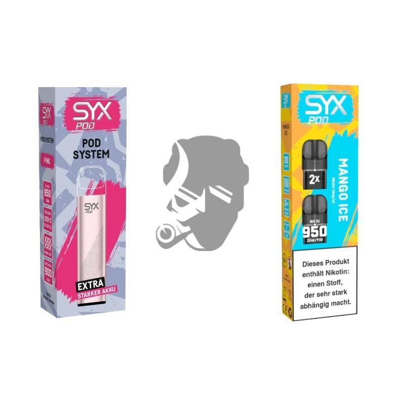 SYX Pod Pink + Cartridge Mango Ice SYX Pod Pink + Cartridge Mango Ice