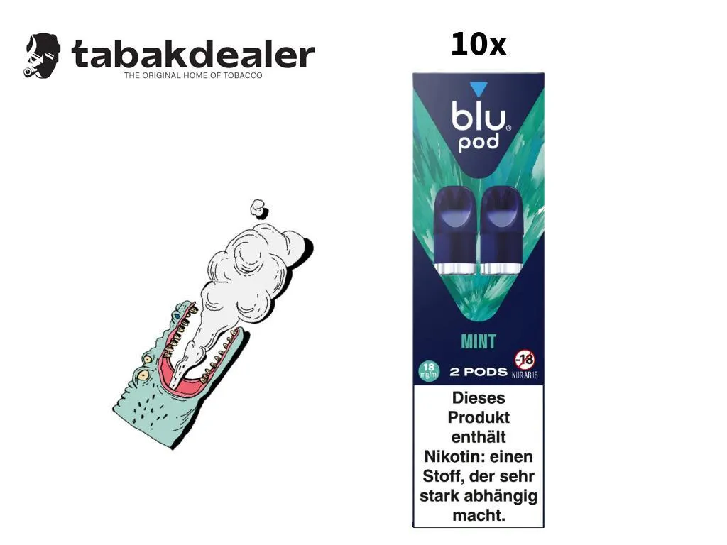 10x blu Pod Mint 18mg/ml