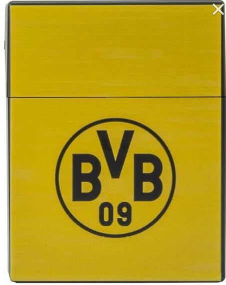BVB 09 Borussia Dortmund Zigarettenbox mit Sprungdeckel 25er BVB 09 Motiv  1 Stück
