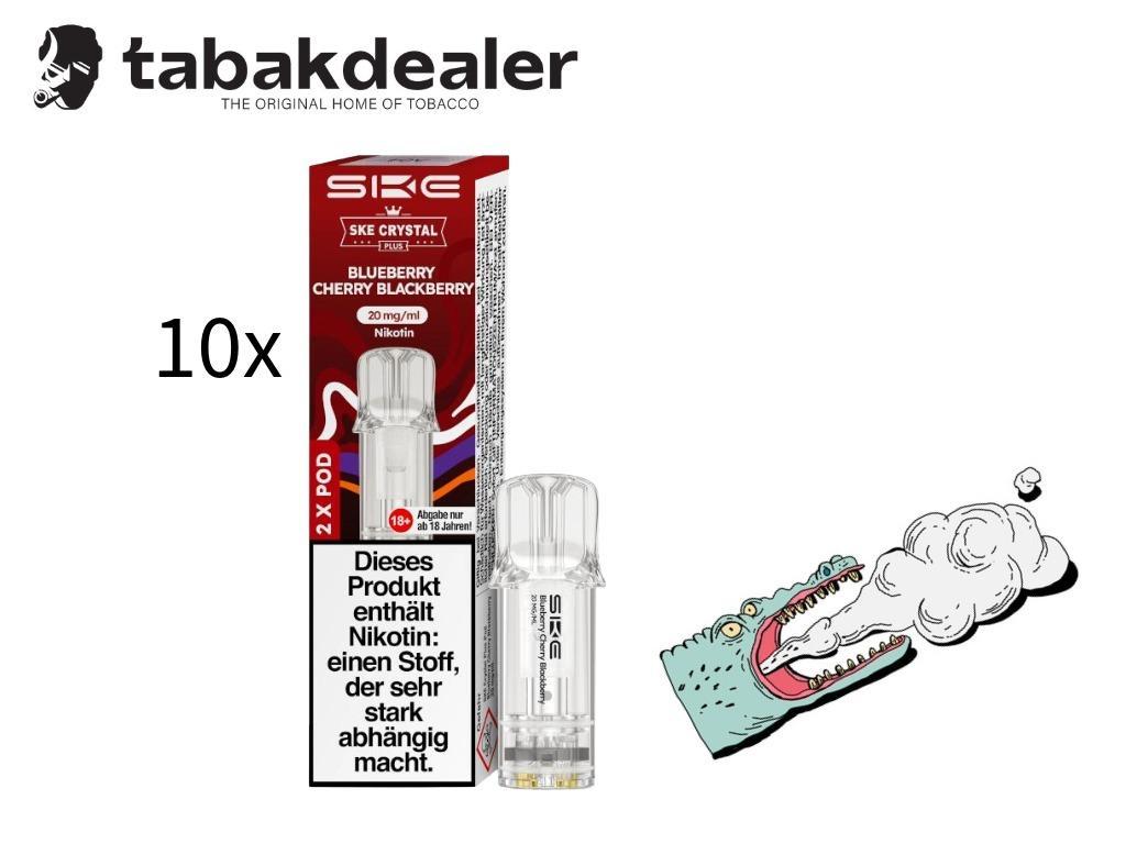 10x SKE Crystal Plus Pod Blueb,Blackb,Cherry 