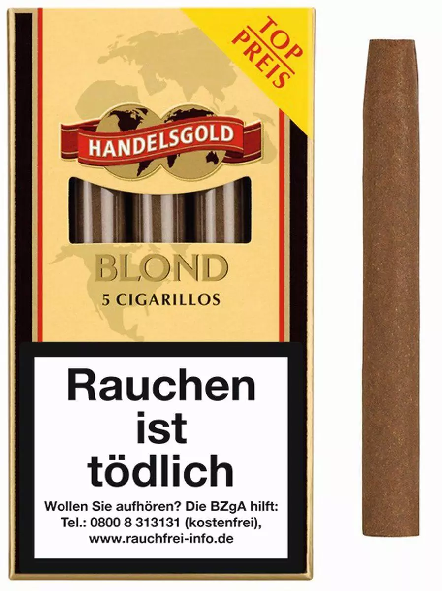 Handelsgold Sweet Blond Nr. 211 10 x 5 Zigarillos