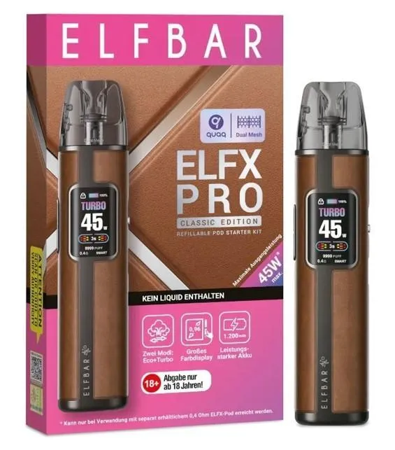 ELFBAR - Elfx Pro E-Zigaretten Braun