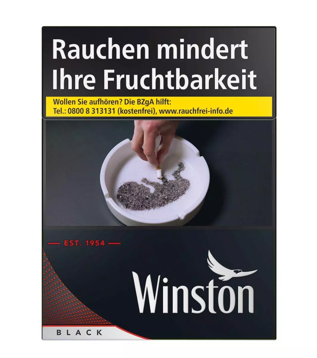 Winston Black 5XL 4 x 41 Zigaretten