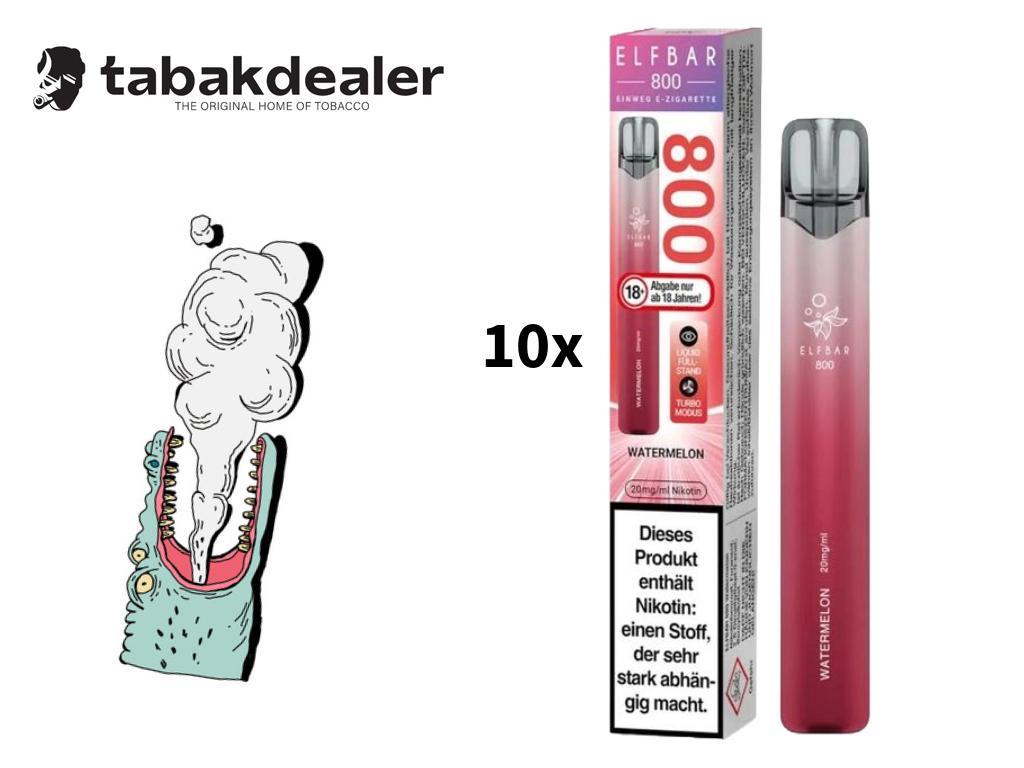 10x Elf Bar 800 Watermelon 