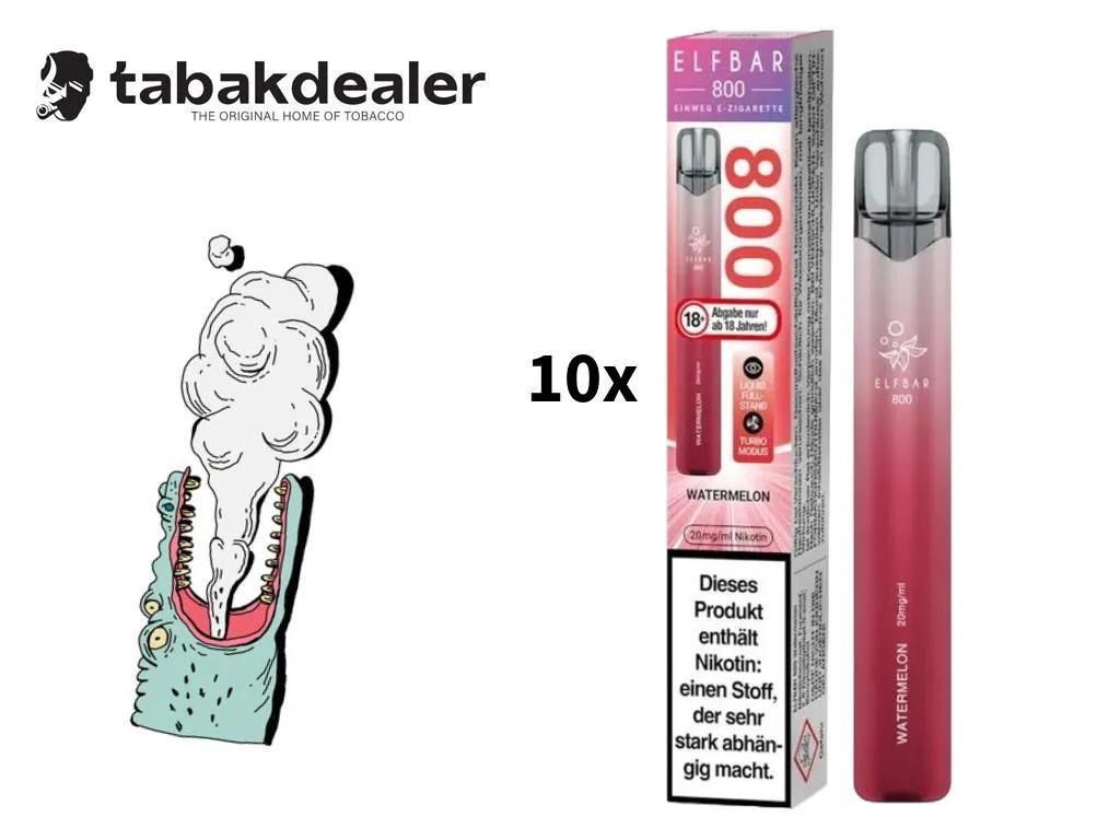 10x Elf Bar 800 Watermelon