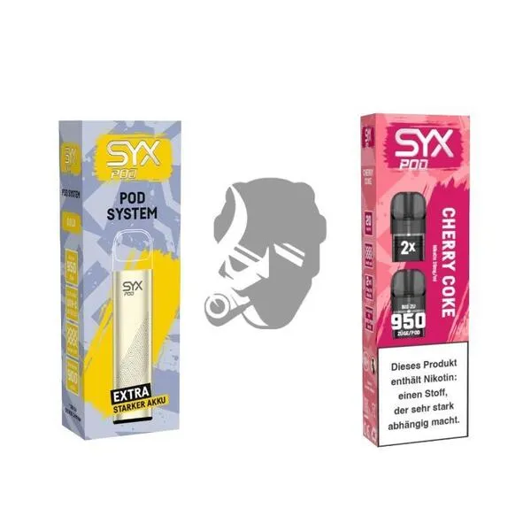 SYX Pod Gold + Cartridge Cherry Coke