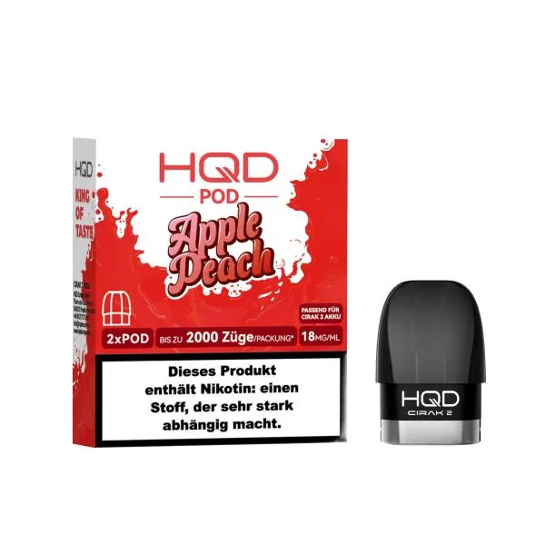 HQD Cirak 2 Pod Apple Peach 18mg/ml Nikotin