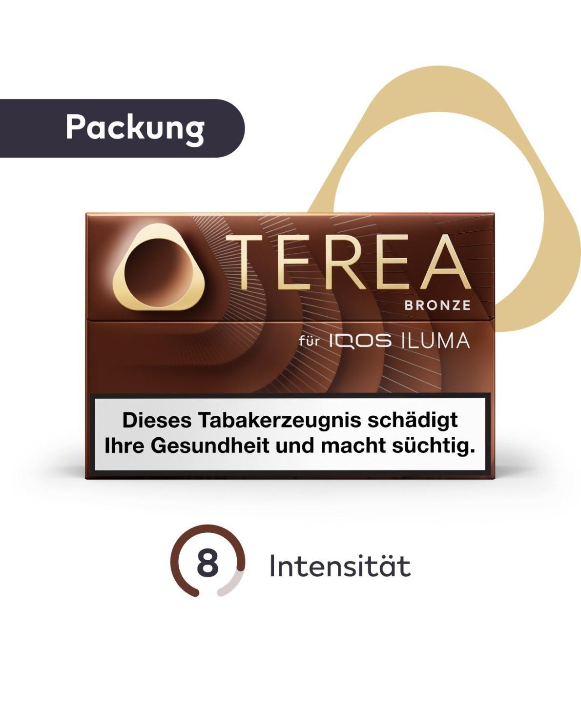 Terea Bronze Tabaksticks Packung