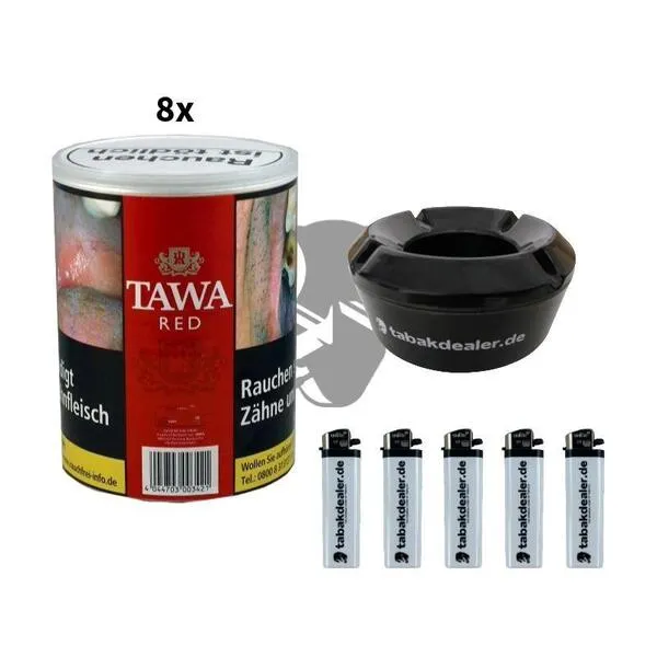 8x Tawa No 2 Red 140g