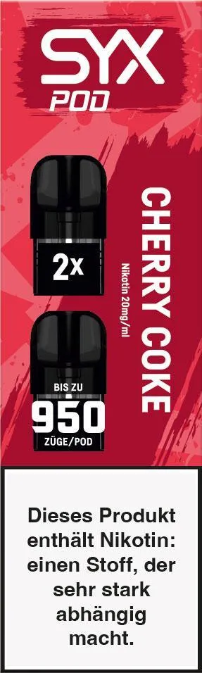 SYX Pod Cartridge Cherry Coke 20mg