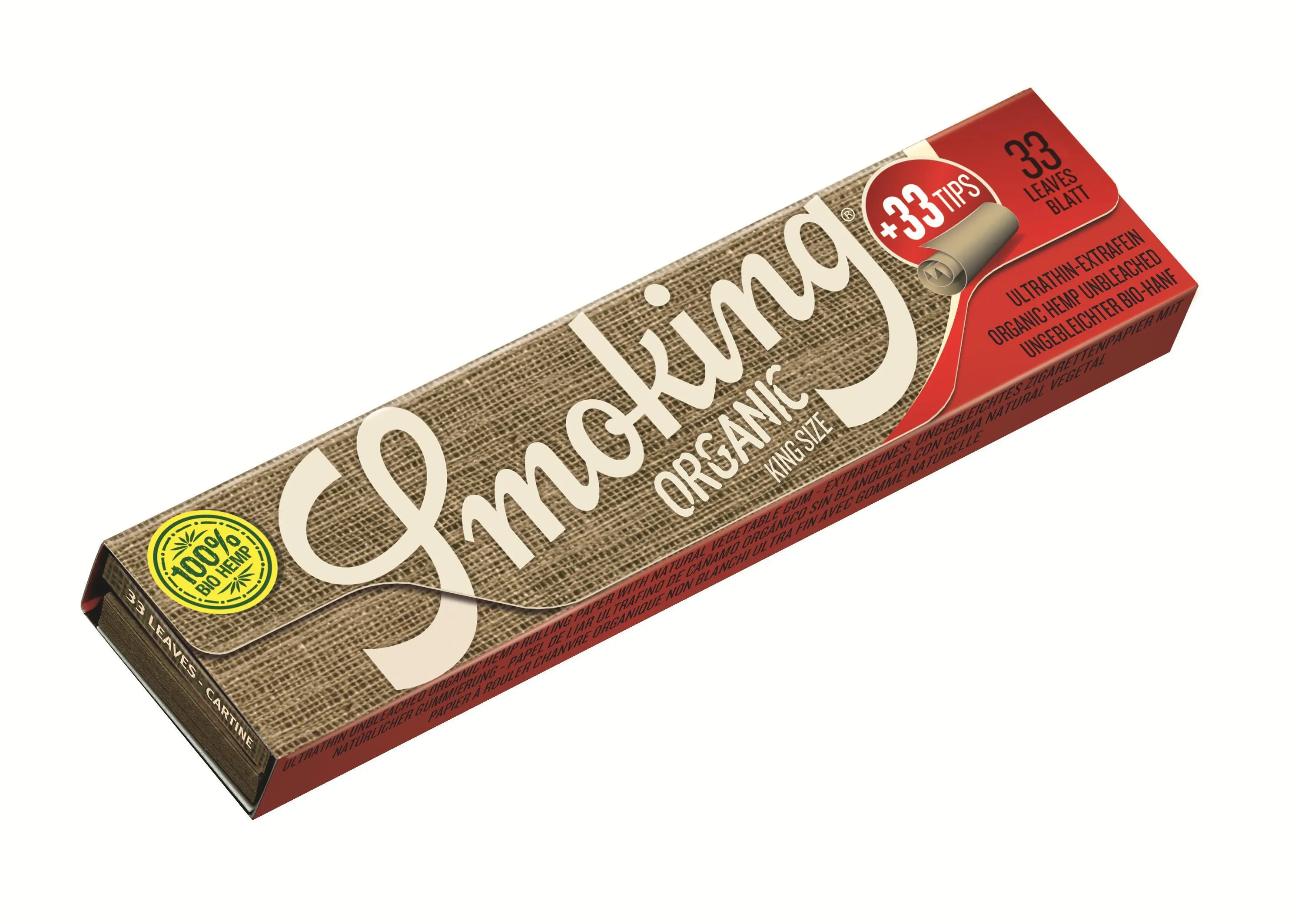 SMOKING Organic Kingsize + Tips