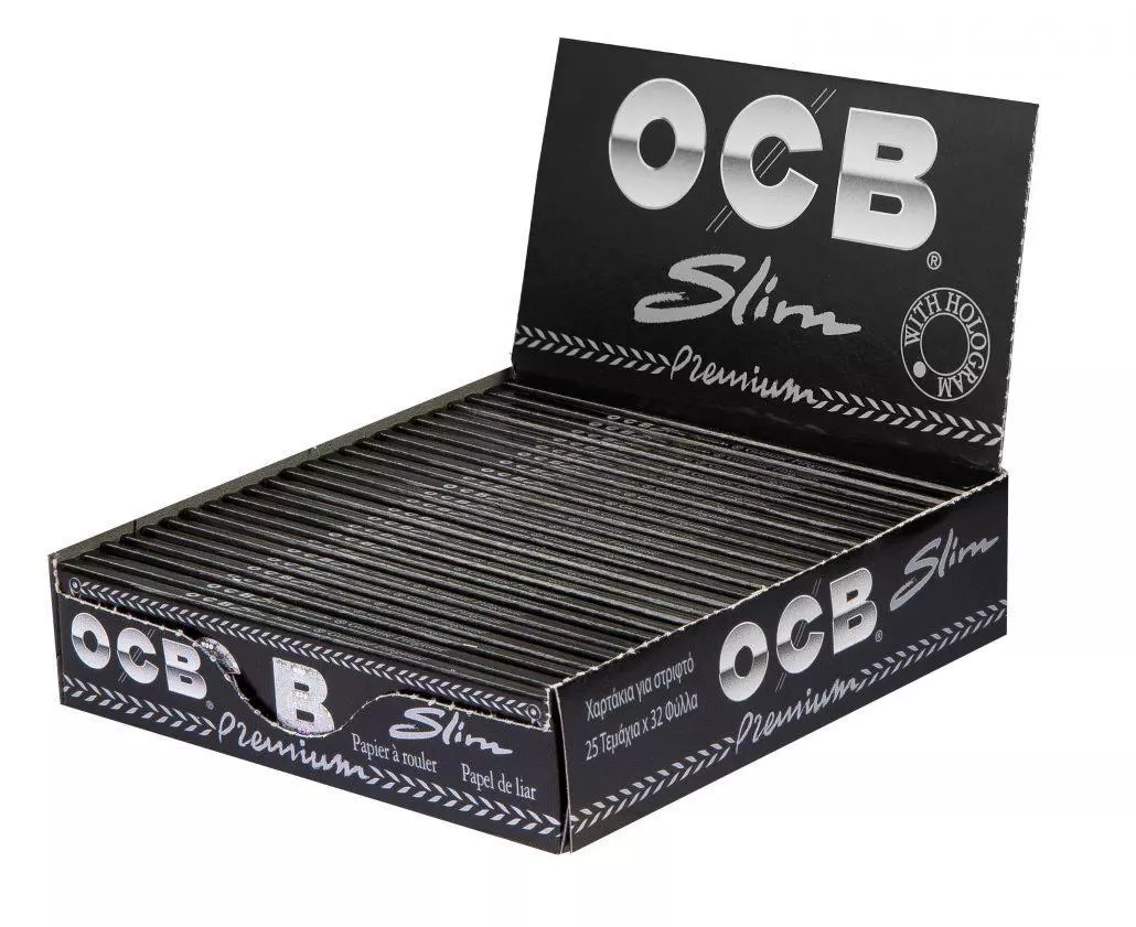 OCB Schwarz Premium long slim 25 x 32 Stück