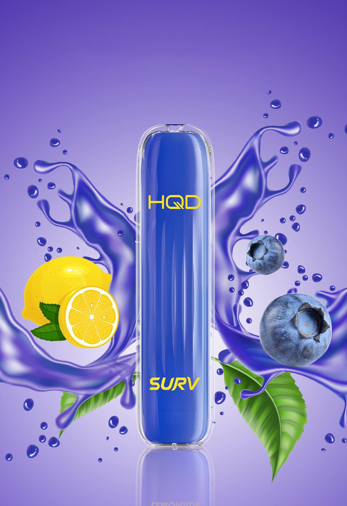 HQD SURV Blueberry Lemon E-Shisha Einweg 18mg/ml Nikotin