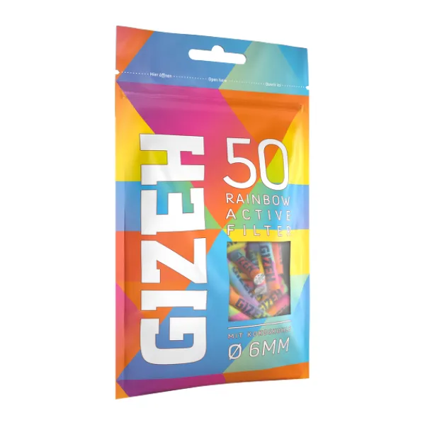 GIZEH RAINBOW Active Filter 6mm 50er
