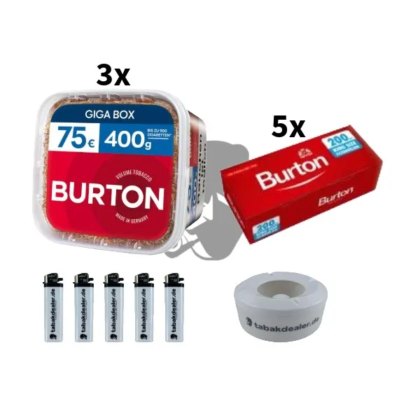 3x Burton Volumen Tabak 400g