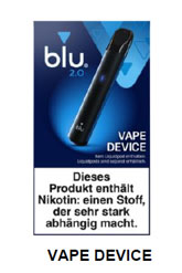 Abbildung des neuen blu 2.0 Vape Devices