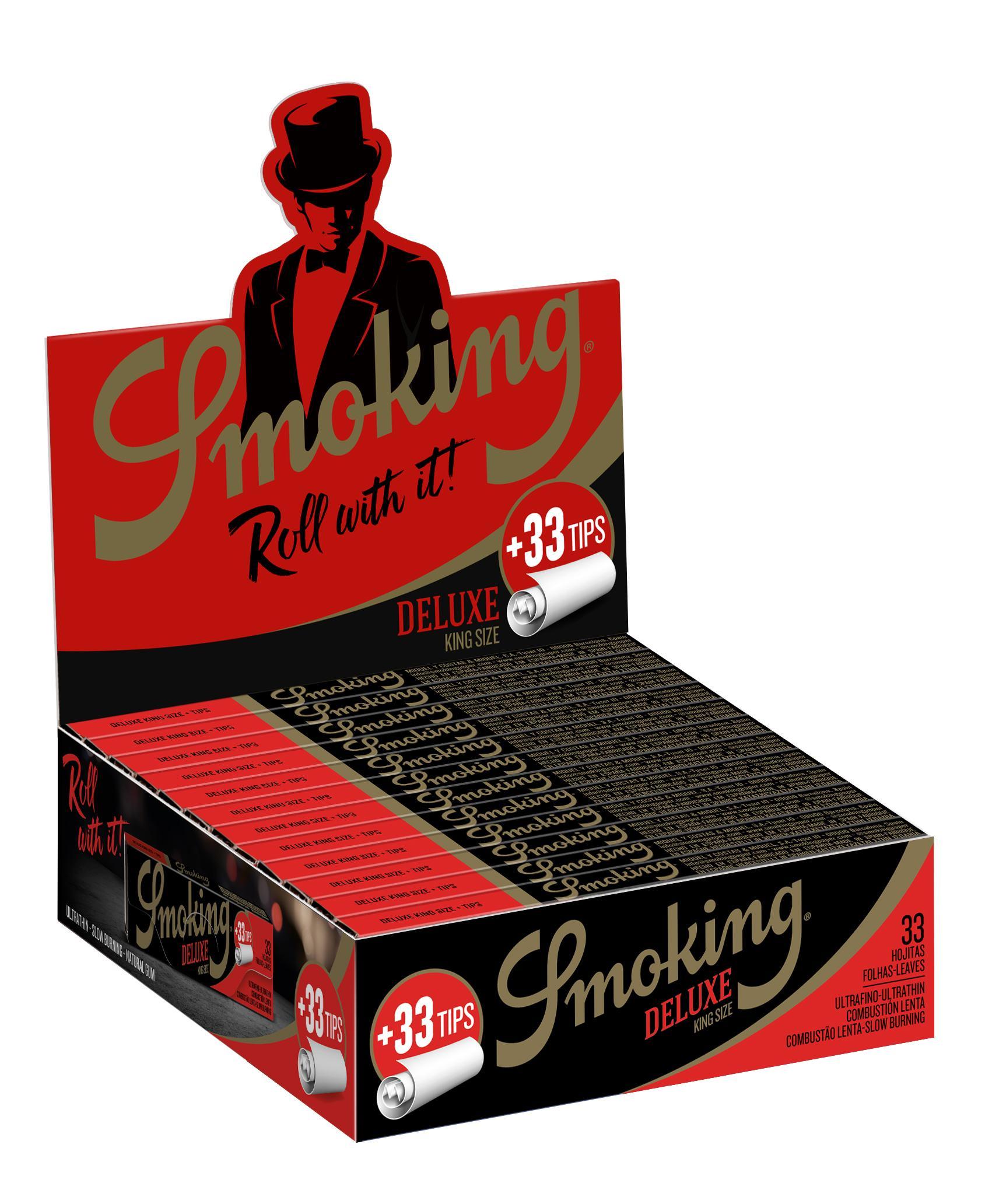 Smoking KS Deluxe + Filter Tips 24 x 33 Blättchen