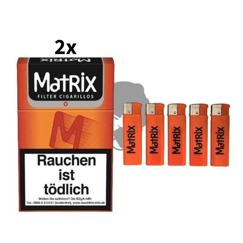2 x Matrix O Filercigarillos (Orange) 
