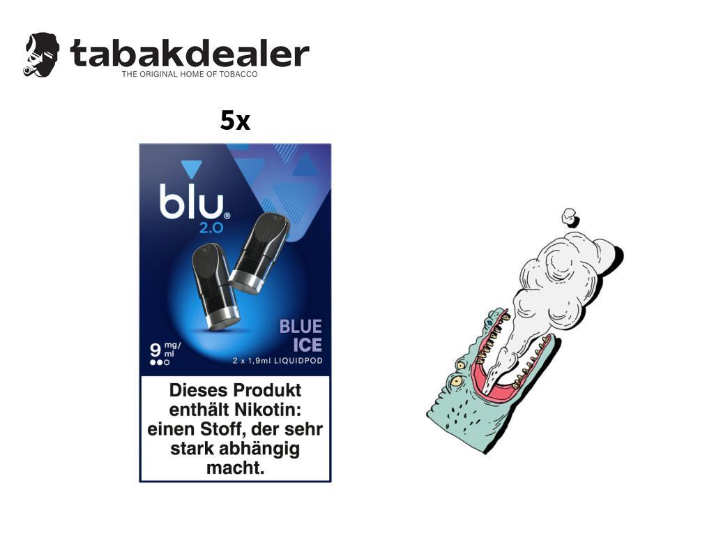 5x blu 2.0 Liquidpod Blue Ice 9mg/ml 