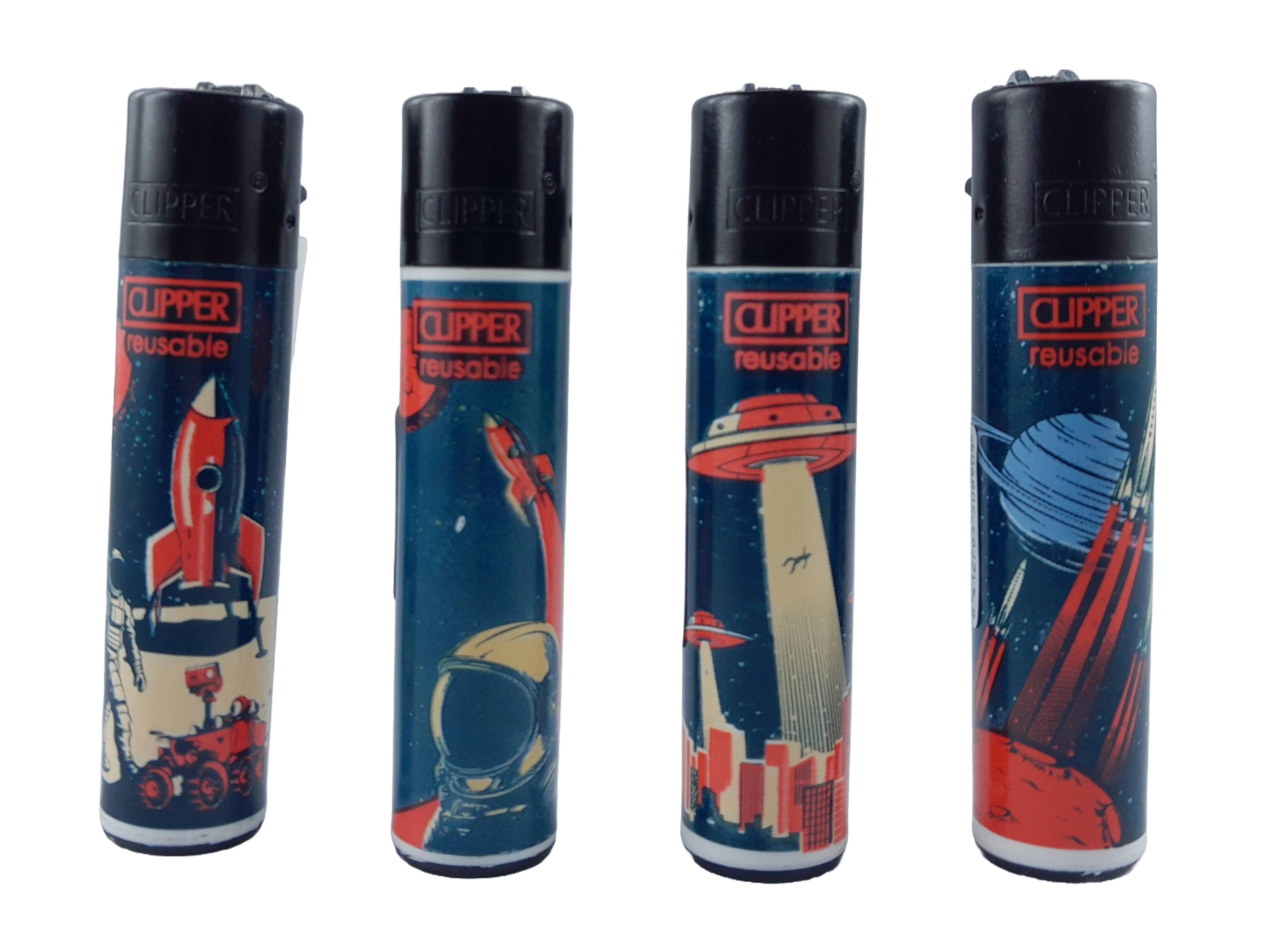 Clipper Mehrweg-Feuerzeug Space 2 