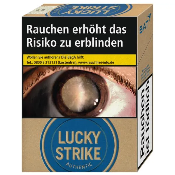 Lucky Strike Authentic Blue Super 8 x 28 Zigaretten