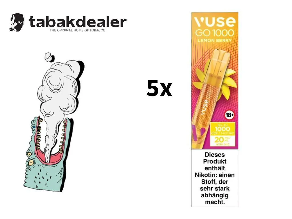 Vuse GO 1000 (Pen) Lemon Berry 5er