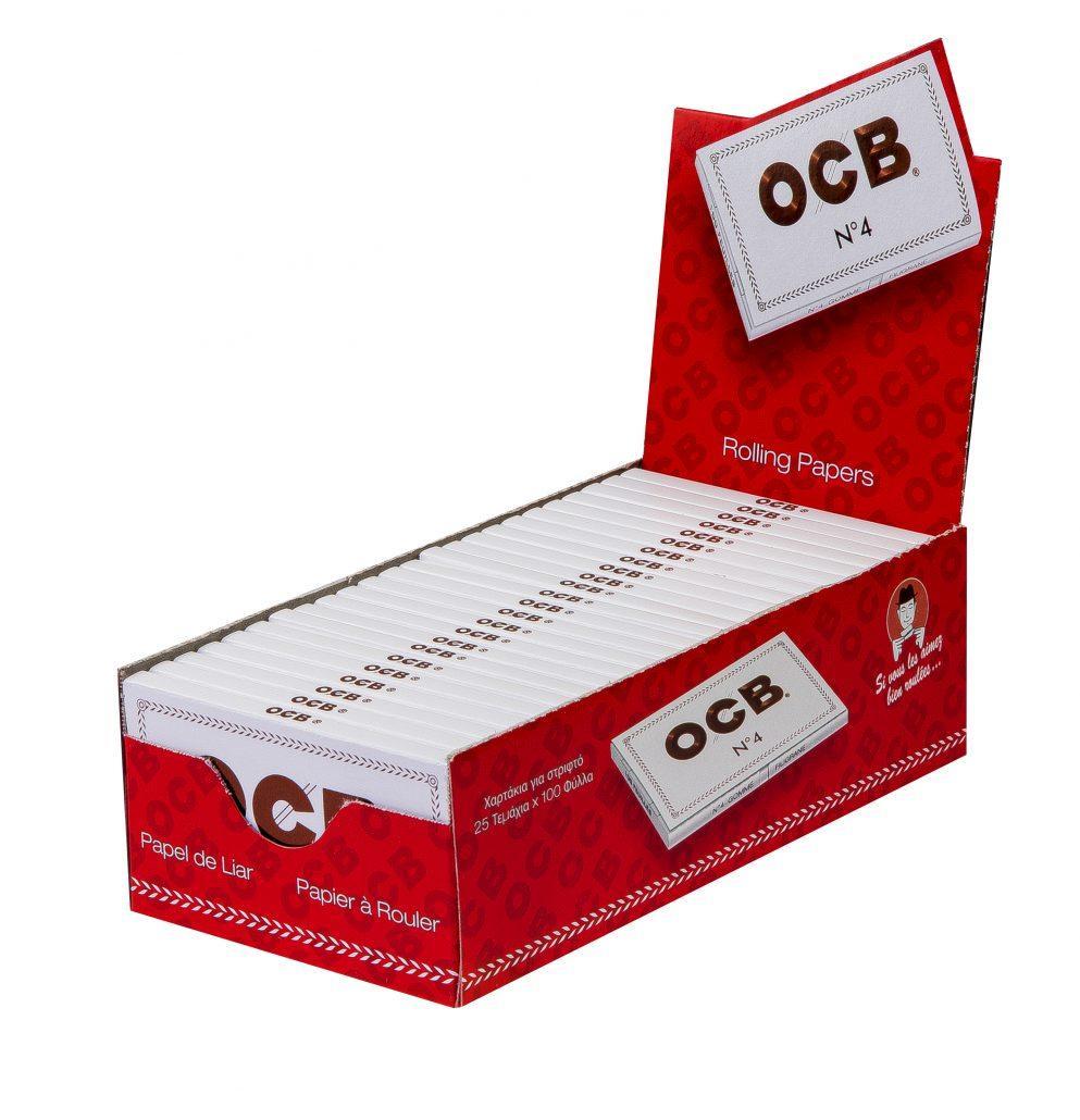 OCB weiß kurz No. 4 25 x 100 Blättchen 25 x 100 Blättchen OCB weiß kurz No. 4 25 x 100 Blättchen 25 x 100 Blättchen