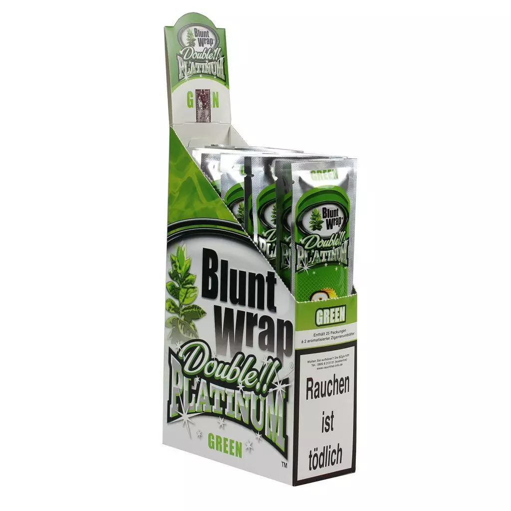 Blunt Wraps Green (Apfel / Martini) 1 x 2 Blunts