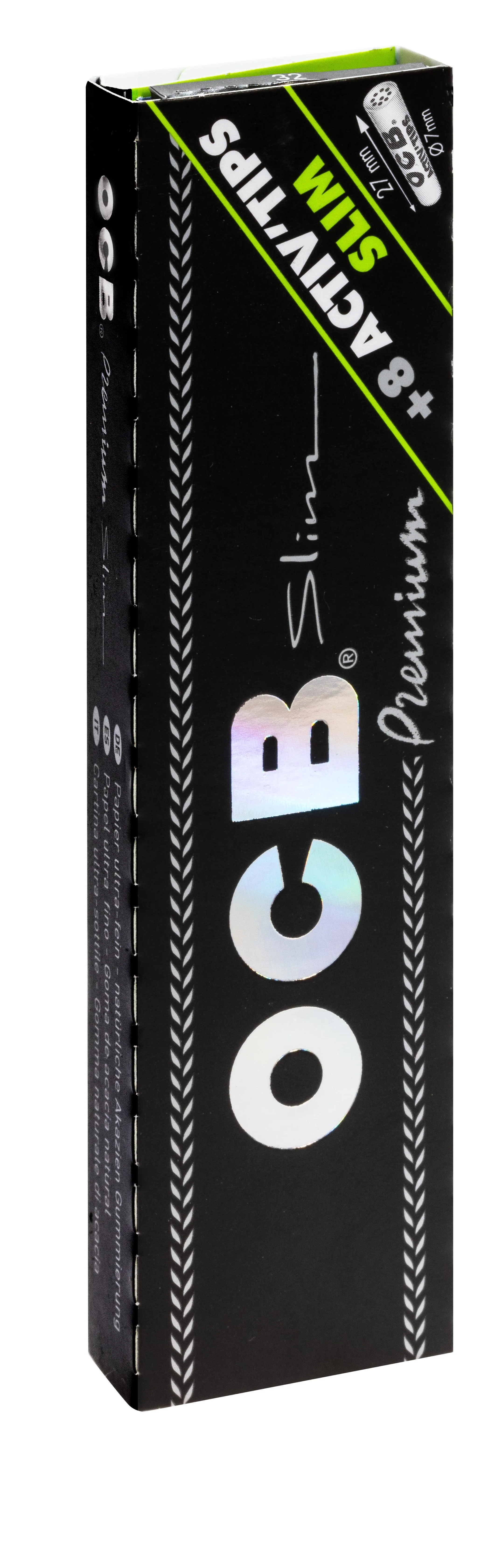 OCB Schwarz Premium Long Slim+ActivTips